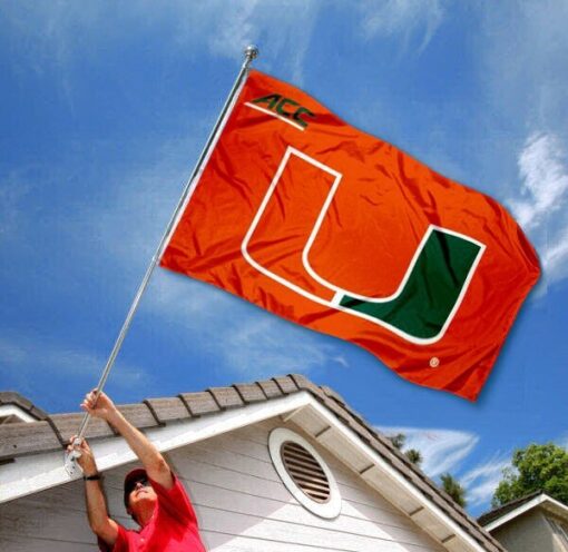 Miami Hurricanes ACC Flag