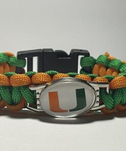 Miami Hurricanes Paracord Bracelet