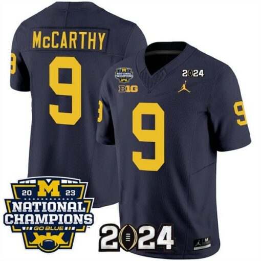 Michigan Wolverines J.J. McCarthy 2023 Vapor F.U.S.E. Limited Jersey With National Champions Patch