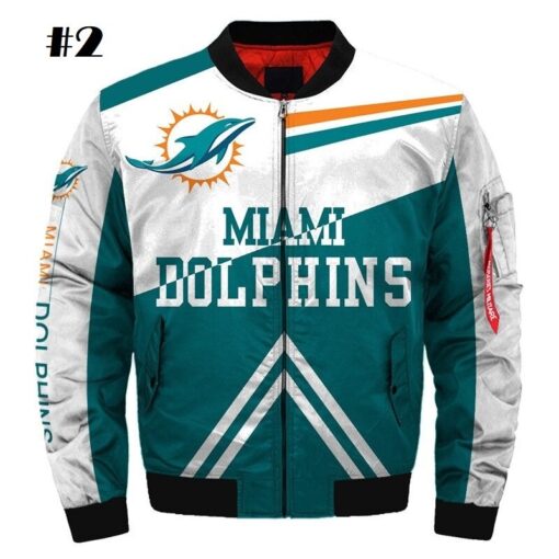 Dolphins Bomber Jacket - Image 3