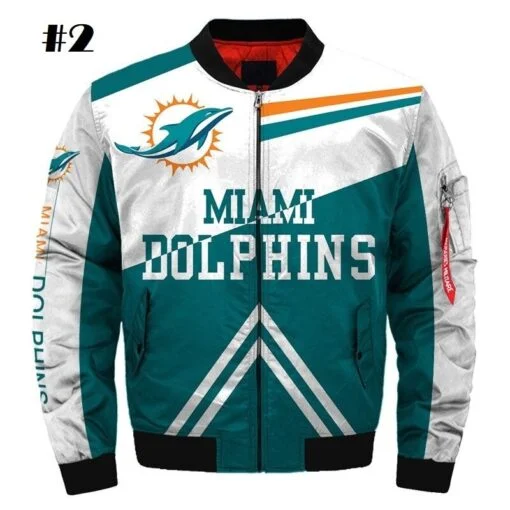 Dolphins Bomber Jacket - Image 3