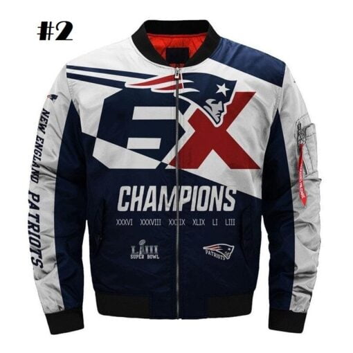 Patriots Bomber Jacket - Image 3