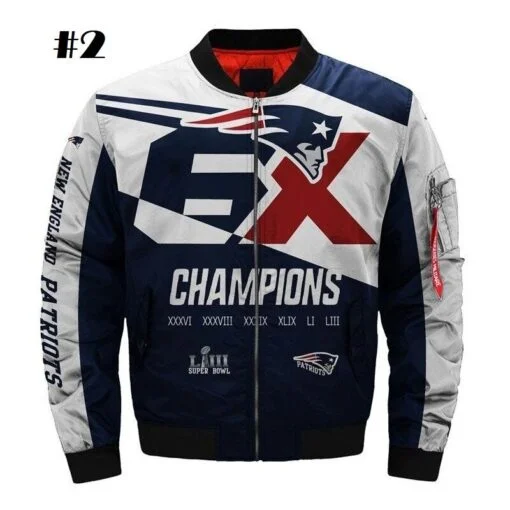 Patriots Bomber Jacket - Image 3