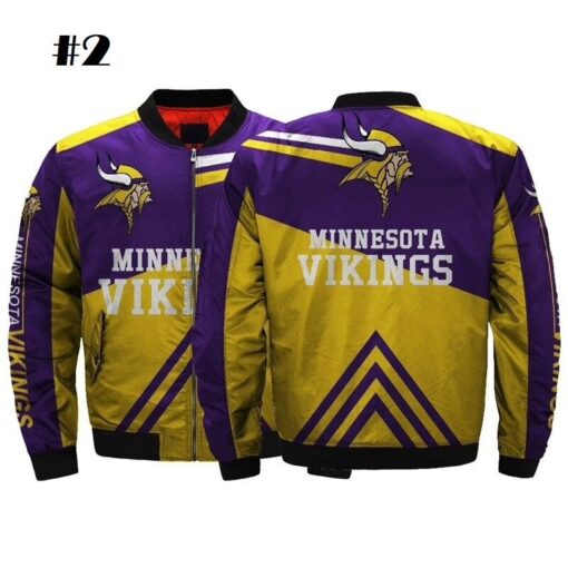 Vikings Bomber Jacket - Image 3