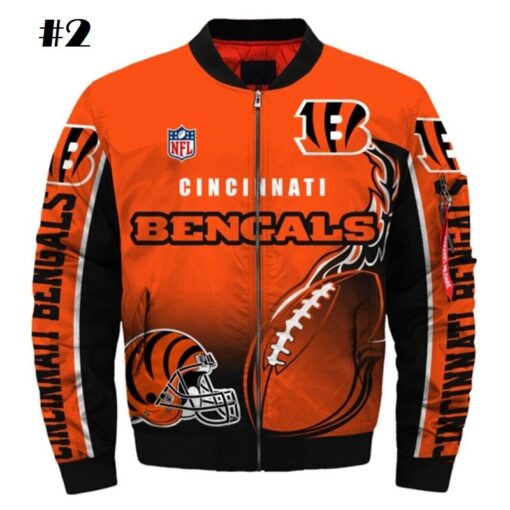 Bengals Thick Bomber Jacket - Image 3