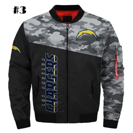 Chargers Thick Bomber Jacket - Image 4