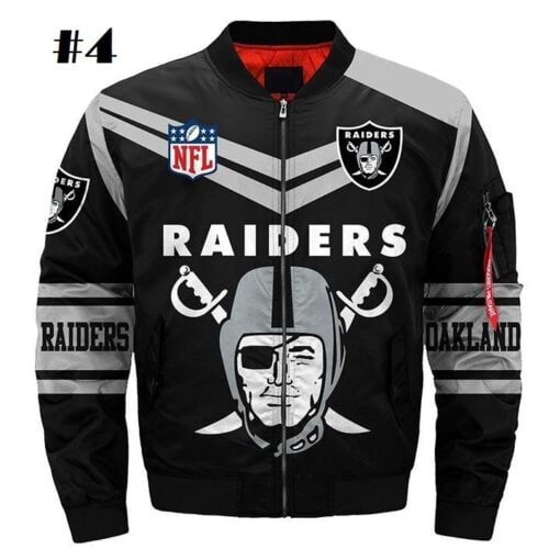 Raiders Bomber Jacket - Image 5