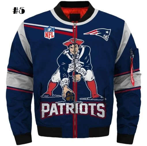 Patriots Bomber Jacket - Image 6