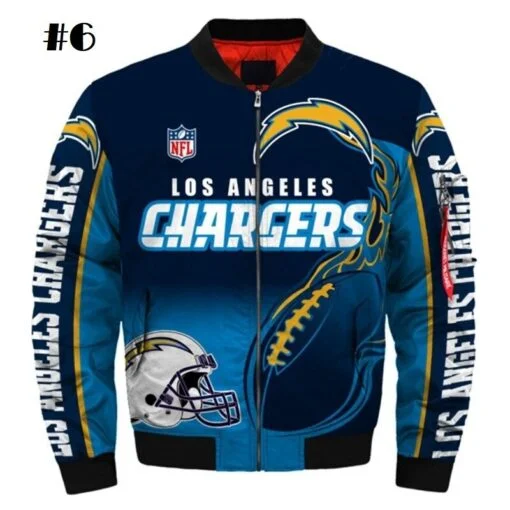 Chargers Thick Bomber Jacket - Image 7