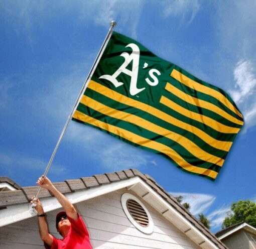 Oakland Athletics US Flag