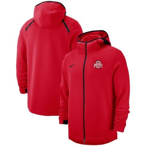 Ohio State Iconic Colorblocked Zip-Up Hoodie