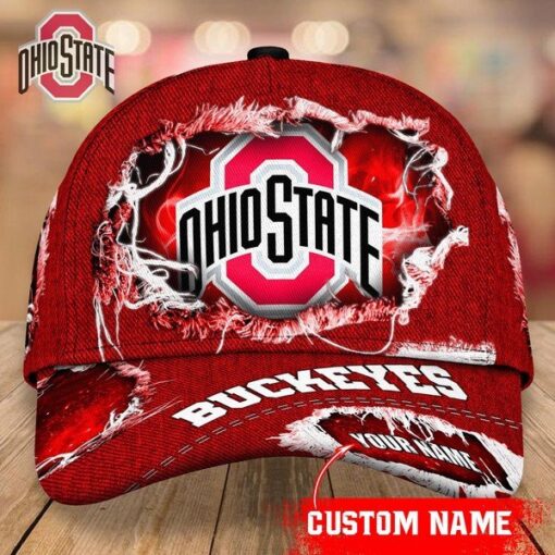 Ohio State Buckeyes Custom Adjustable Hat - Image 2