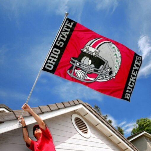 Ohio State Buckeyes Helmet Flag