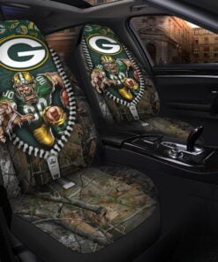 Packers 3D Universal Car Front Seat Cover - SET OF 2