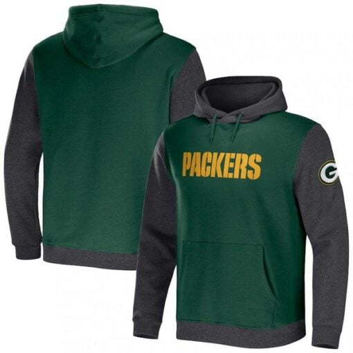 Packers NFL x Darius Rucker Collection Color Blocked Pullover Hoodie