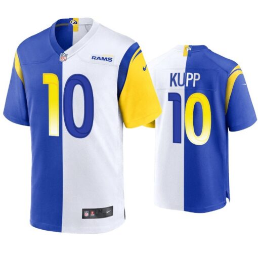 Rams Cooper Kupp Royal And White Split Jersey