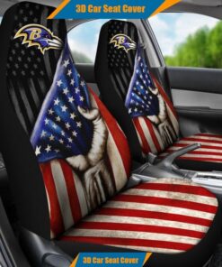 Ravens 3D Universal Car Front Seat Cover - SET OF 2