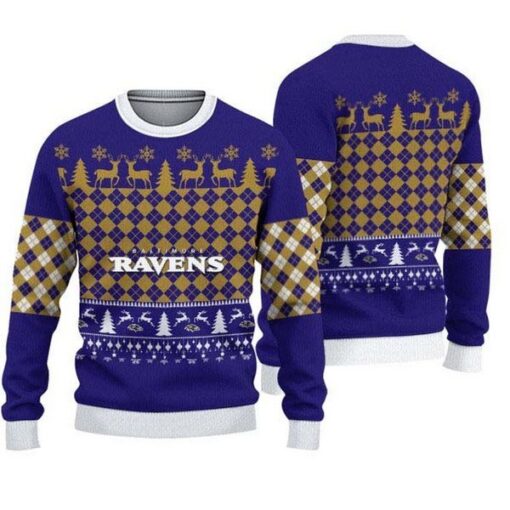 Ravens Christmas Pullover Sweatshirt