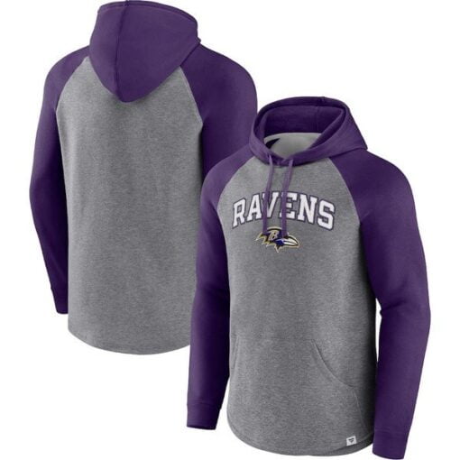 Ravens NFL x Darius Rucker Collection Color Blocked Pullover Hoodie