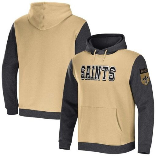 Saints NFL x Darius Rucker Collection Color Blocked Pullover Hoodie