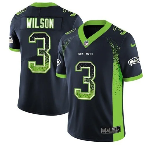 Seahawks Russell Wilson Limited Drift Rush Fashion Jersey