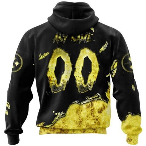 Steelers Custom Halloween Pullover Hoodie - Image 2