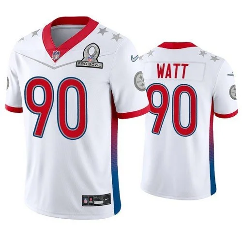 Steelers T.J. Watt 2022 Pro Bowl White Jersey