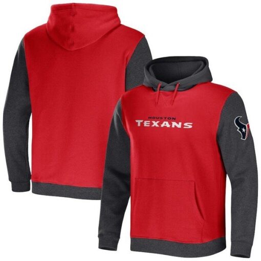 Texans NFL x Darius Rucker Collection Color Blocked Pullover Hoodie