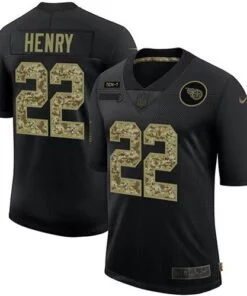 Titans Derrick Henry Black Camo STS Limited Retro Jersey