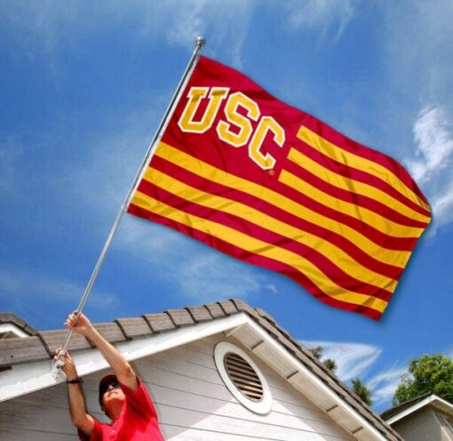 USC Trojans US Flag
