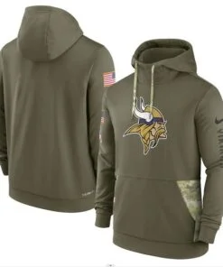 Vikings 2022 Salute to Service Therma Performance Pullover Hoodie
