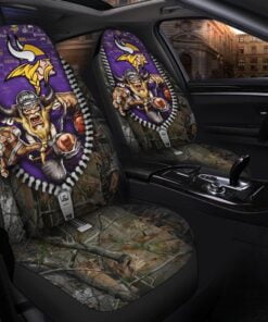 Vikings 3D Universal Car Front Seat Cover - SET OF 2