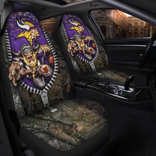 Vikings 3D Universal Car Front Seat Cover - SET OF 2