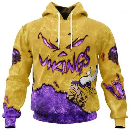 Vikings Custom Halloween Pullover Hoodie