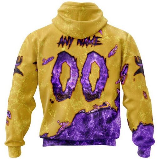 Vikings Custom Halloween Pullover Hoodie - Image 2