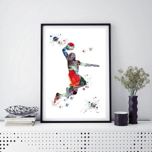 American Basketball Wall Art - B164