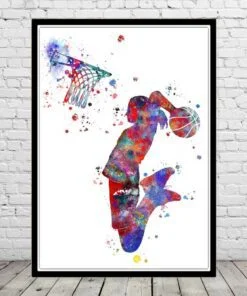 American Basketball Wall Art - B156