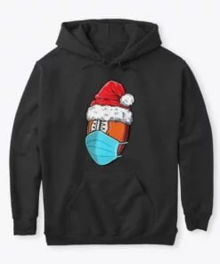 Christmas Santa Ball Football Hoodie
