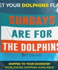 Dolphins Sundays Flag