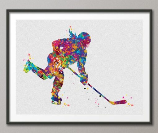 American Hockey Wall Art - H150