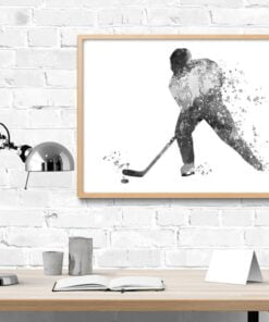 American Hockey Wall Art - H152