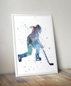 American Hockey Wall Art - H145