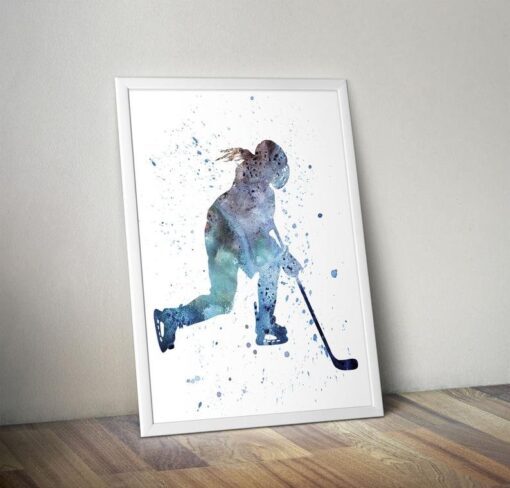 American Hockey Wall Art - H145