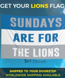 Lions Sundays Flag
