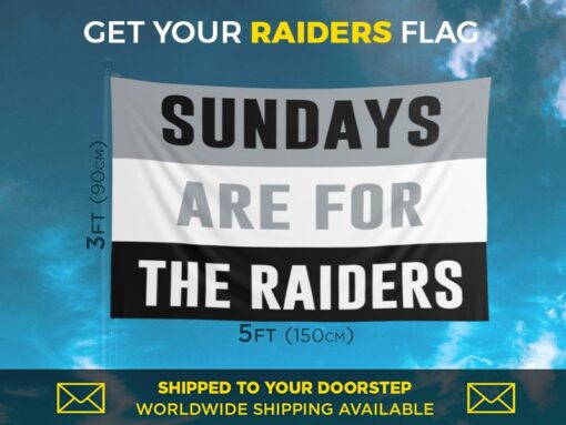 Raiders Sundays Flag