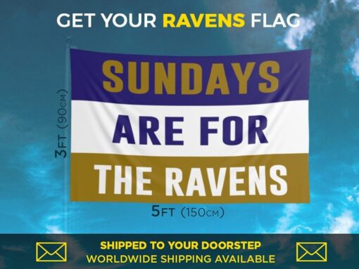 Ravens Sundays Flag