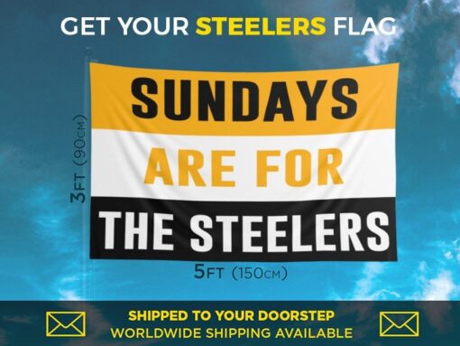 Steelers Sundays Flag
