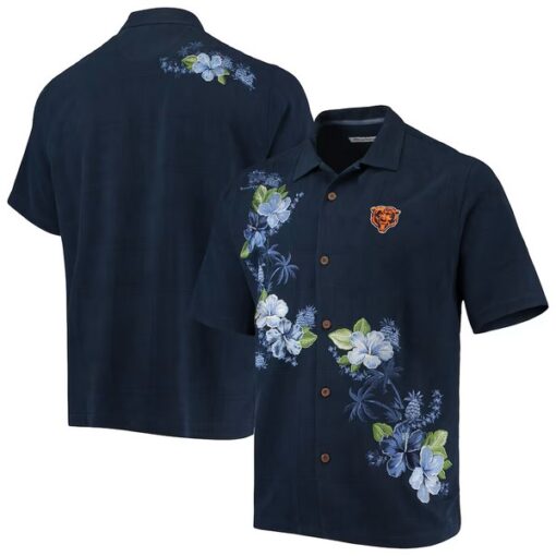 Chicago Bears Tommy Bahama Navy Sport Azule Oasis Camp Button-Up Shirt